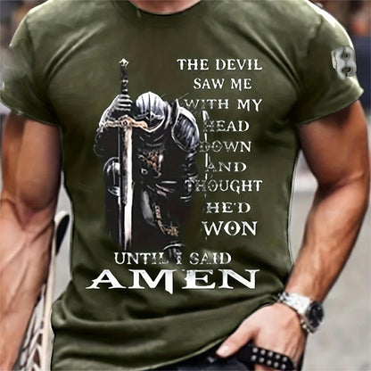 3D Printed T-shirt Men's Summer Casual Breathable Short Sleeve Top