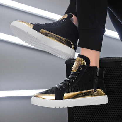Europe Station Autumn And Winter S Tide High Top Board Shoes