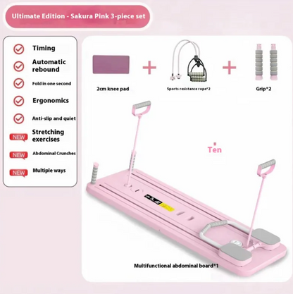 Household Abdominal Wheel Fitness Board – Multi-Function Core Trainer for Home Workouts