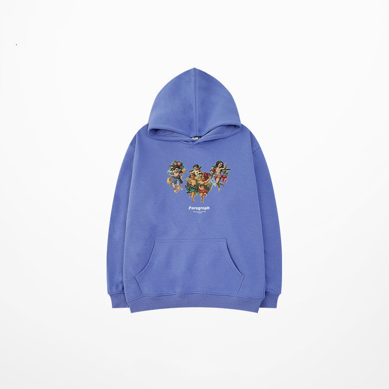 Sudadera con capucha, forro de terciopelo, gruesa, informal, estilo coreano, deportiva, para hombre, ropa de otoño