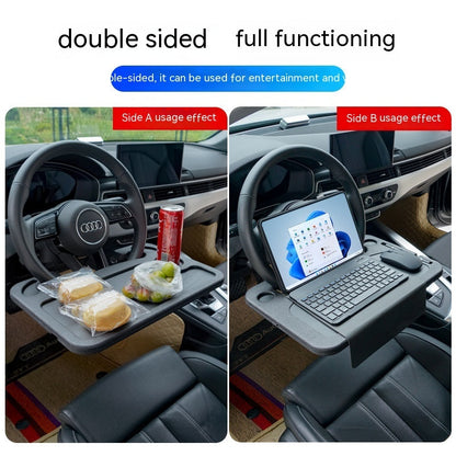 Onboard Steering Wheel Dinning Board Office Laptop Stand Tray