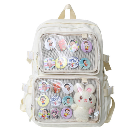 Large Capacity Transparent Shoulder Pain Bag For Girls