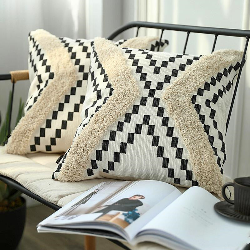 Coussin de canapé nordique, nouveau coussin de taille marocain, coussin touffeté Ins, oreiller de lit