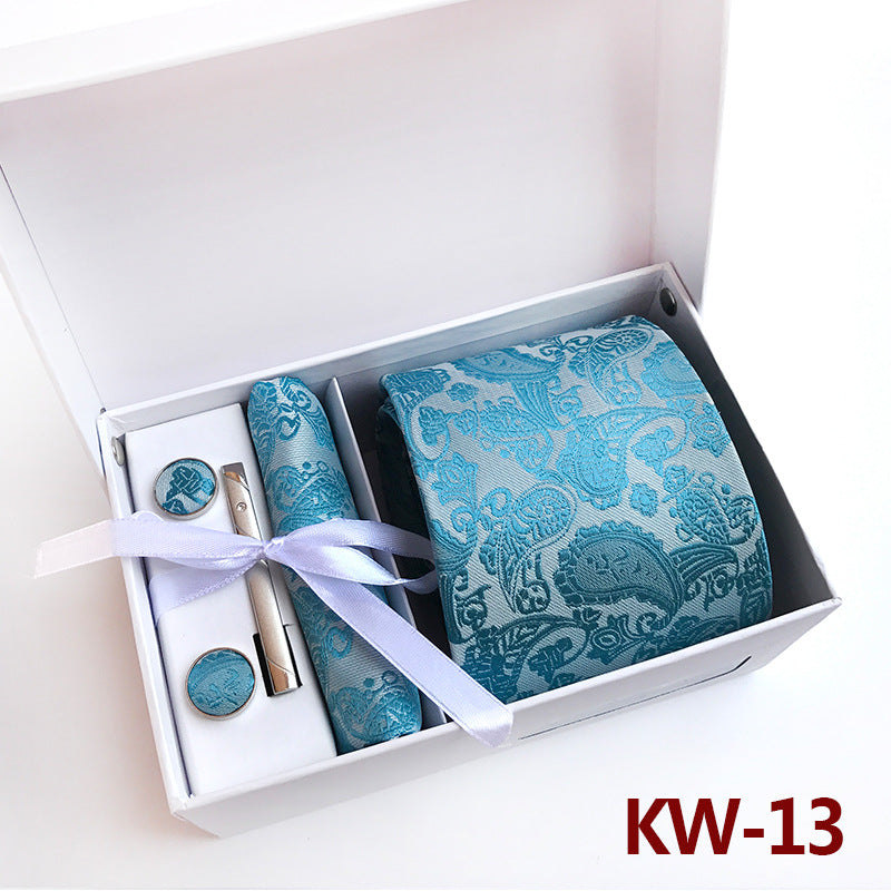 Caja de regalo de corbatas para hombre, 6 piezas, traje de negocios