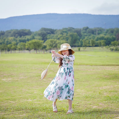 Vestido de alta gama personalizado para niñas para primavera y verano