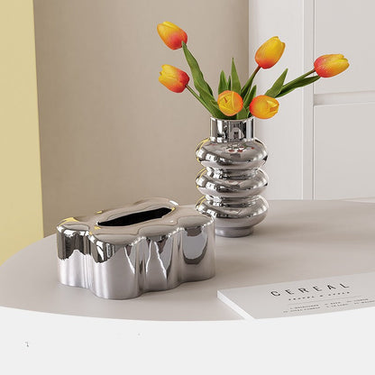 Creative Living Room Table End Table Storage Ceramic Extractor Box