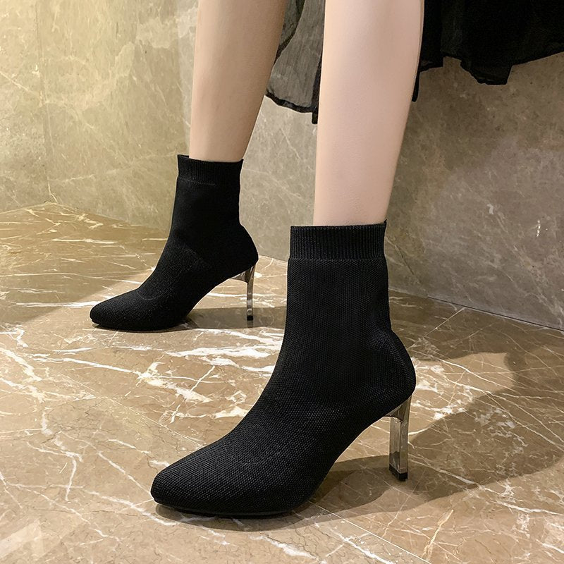 Pointed Toe Boots Women Shoes