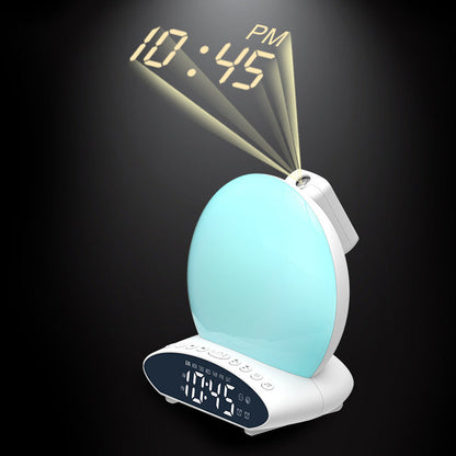 Wake-up Light Can Simulate Sunrise Sunset Time Projection Night Light Music Alarm Clock