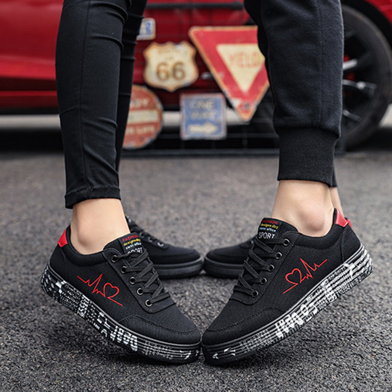 Love Print Canvas Shoes Decor
