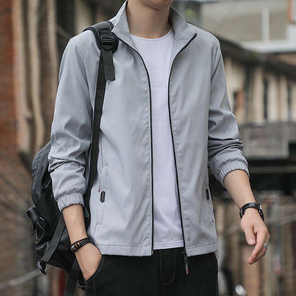 Loose Lapel Casual Zip Jacket