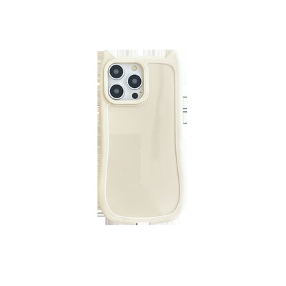 Cat Ears Silicone iPhone Case – Cute High-Grade Protective Cover | iPhone 11–16