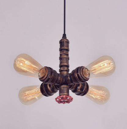 Retro Industrial Style Decoration Restaurant Bar Wrought Iron Lighting