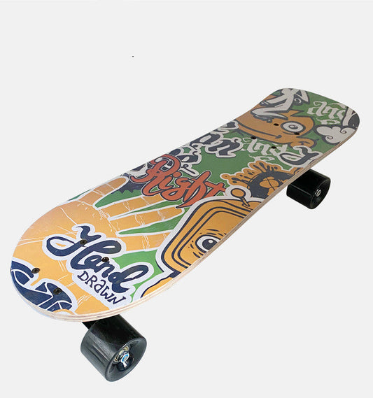 Patineta para perros y gatos, tabla de cabeza grande, rueda para cepillar calles