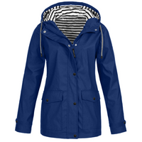 Blue Windbreaker Mountaineering Jacket – Cozy & Warm Interior, Lightweight All-Weather Protection