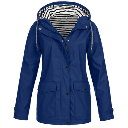 Blue Windbreaker Mountaineering Jacket – Cozy & Warm Interior, Lightweight All-Weather Protection