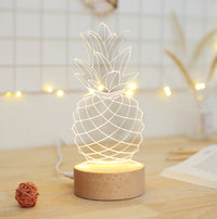 Lámpara de noche con forma de piña