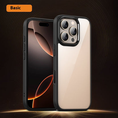 Magnetic Airbag Drop-Resistant iPhone 16 Case – TPU + PC Transparent Cover