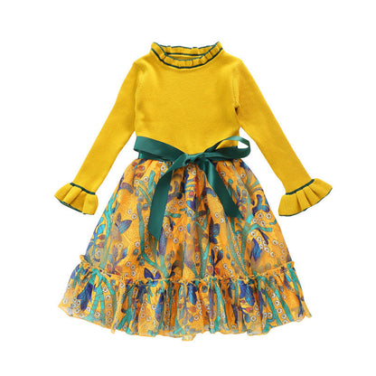 Vestido floral de niña