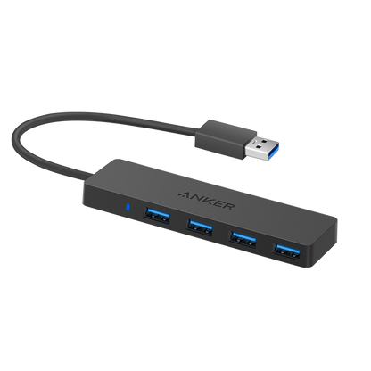 High speed 4-port hub hub hub laptop converter