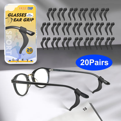 Ear Grips -20 Pairs Eye Glasses Ear Grippers Anti-Sl