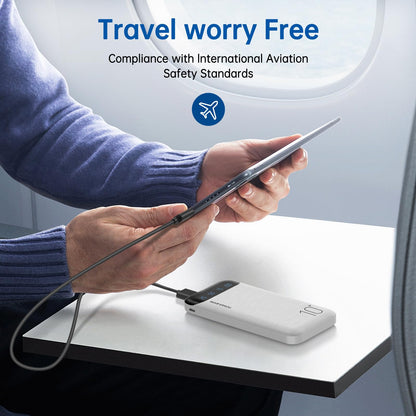 Slim Portable Charger External Battery Pack - Dual USB 2.4A Output Power Bank