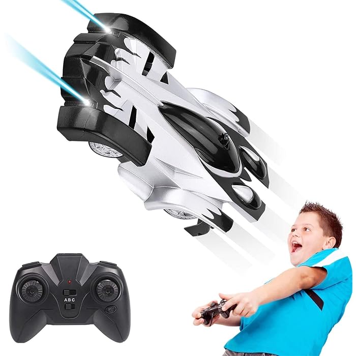 RC Wall Climbing Car Infrared Laser Tracking Remote Control Stunt Toy