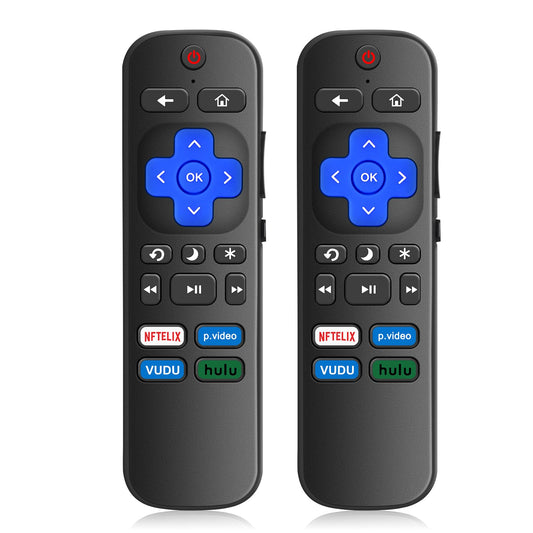 2) Replaced Remote Control Only For Roku Tv Tcl Roku/For Hisense Roku/For Insign