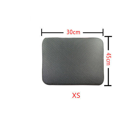 Tapis de litière double couche pour chats, tapis de litière pour animaux de compagnie, tapis de litière pour chats, accessoire de propreté pour maisons de chats