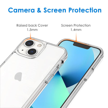 For Iphone 13 Mini 5.4-Inch, Non-Yellowing Shockproof Phone Bumper Cover, Anti-S