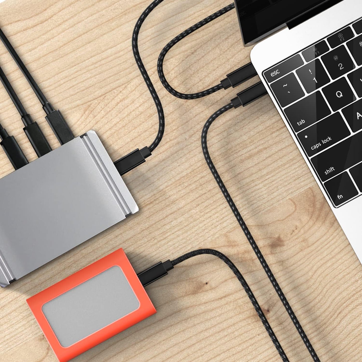 Câble Pro 100W Double Pd/Usb-C/8K Sonim Xp5S Plus Gen4 Données 10Gbps, Hdmi 8/4K, Thu