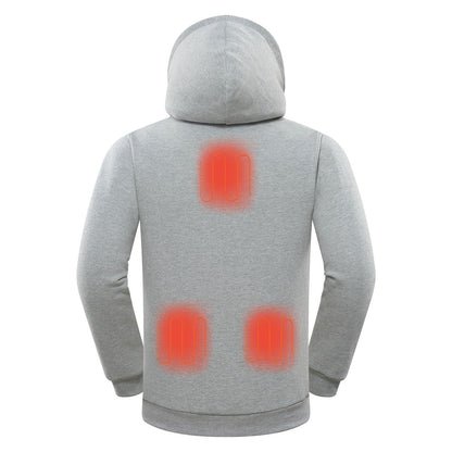 Sudadera con capucha calefactable