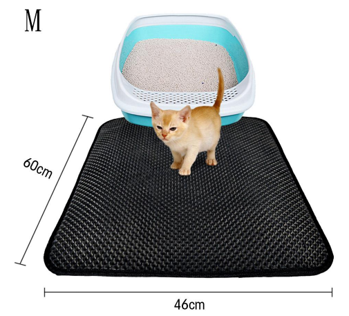 Tapis de litière double couche pour chats, tapis de litière pour animaux de compagnie, tapis de litière pour chats, accessoire de propreté pour maisons de chats