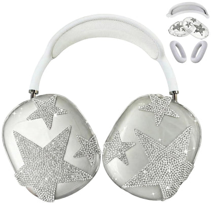 Ear Cover Three Piece Set, Shining Rhinestone Five-Pointed Star, Personality Fas