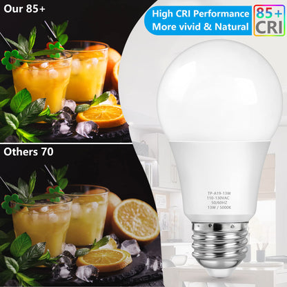Led Light Bulbs, 100 Watt Equivalent Led Bulbs, Daylight White 5000K, 1500Lm, E2