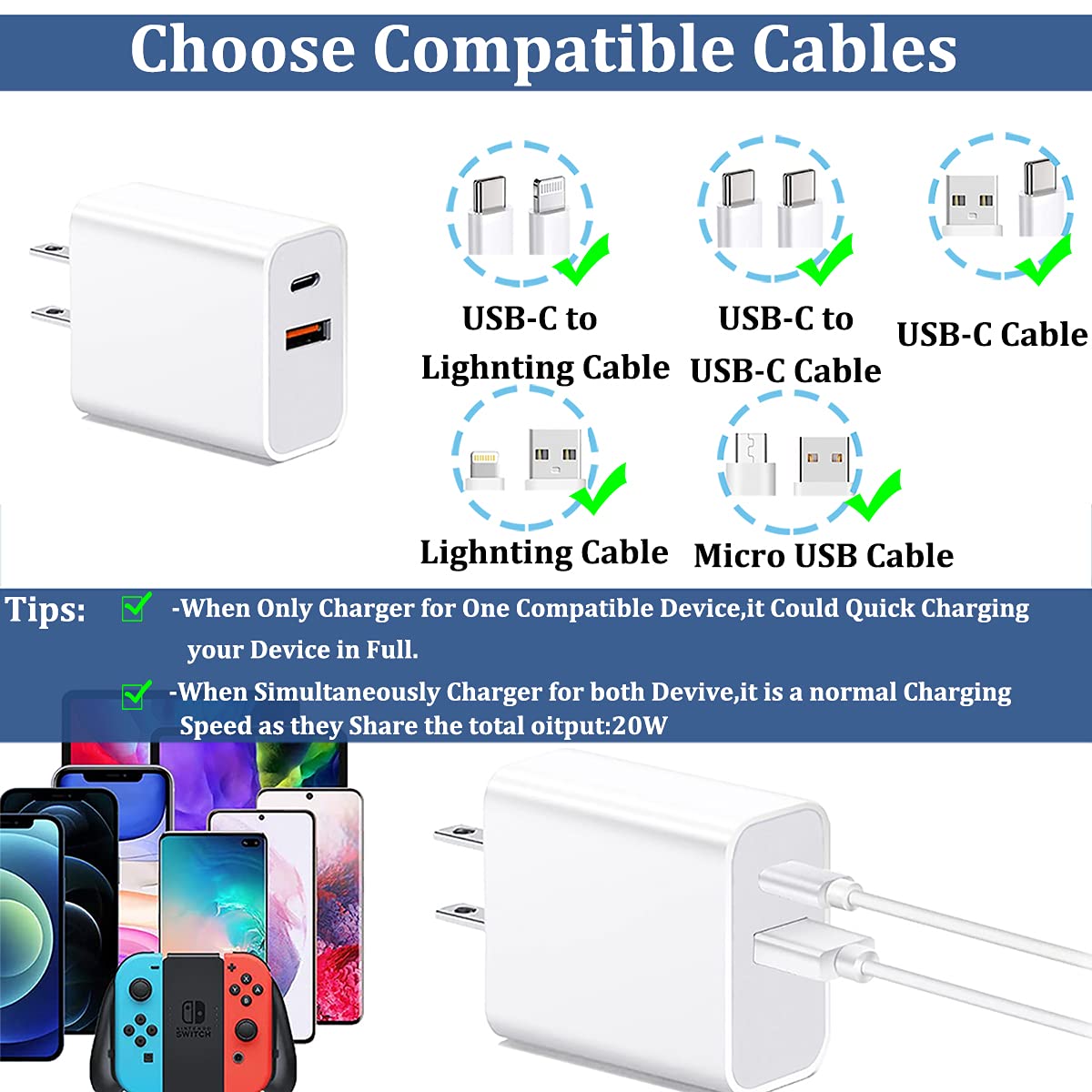Charger Block (1Pack)