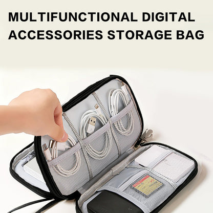 Cable Organizer Bag — Portable Storage Box for Power Bank, Charging Cables & USB