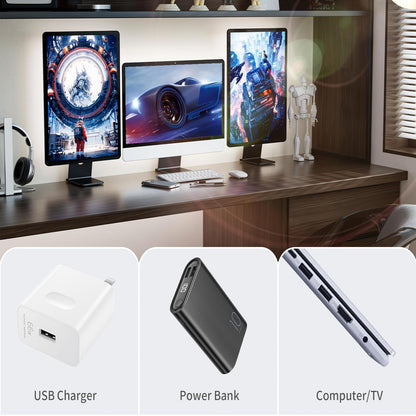 Usb Led Strip Lights, 3.28Ft Cob Light Strip White, Short Led Strip Light, Flexi