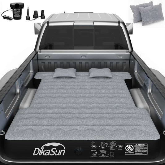 DikaSun 6.0-6.5 FT Full Size Pickup Truck Bed Air Mattress,Grey