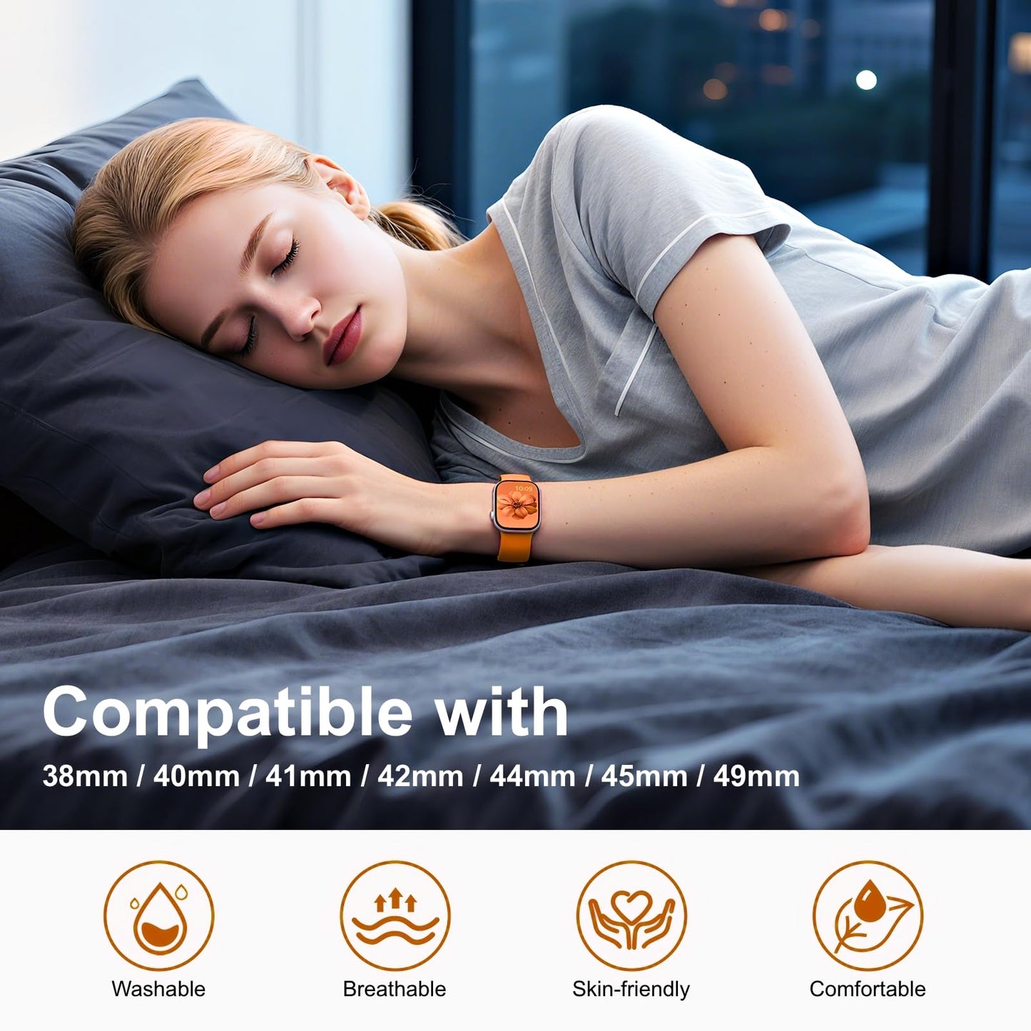 Bracelets de sport pour Apple Watch pour femmes et hommes, 38 mm 40 mm 41 mm 42 mm 44 mm 45 mm 46 mm 4
