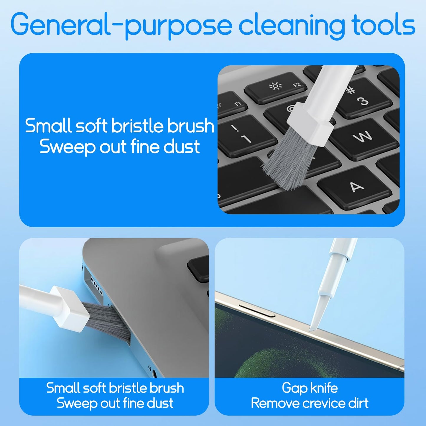 Kit Laptop Cleaner, All-In-1 Multi-Function Electronic Cleaner Kit, Screen Spray