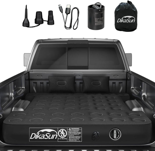 DikaSun 5.5-5.8ft Full Size Auto Inflate Truck Bed Air Mattress