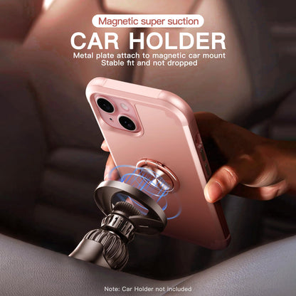 iPhone 14 Case with Screen Protector + 360°Ring Holder Stand + Camera Lens P