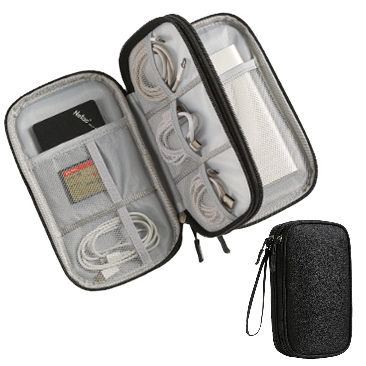 Cable Organizer Bag — Portable Storage Box for Power Bank, Charging Cables & USB