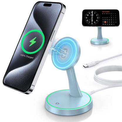 Charger Stand 15W Fast Mag-Safe Charger For Iphone 17 /17 Pro/ 17 Air/ 17 Pro Ma