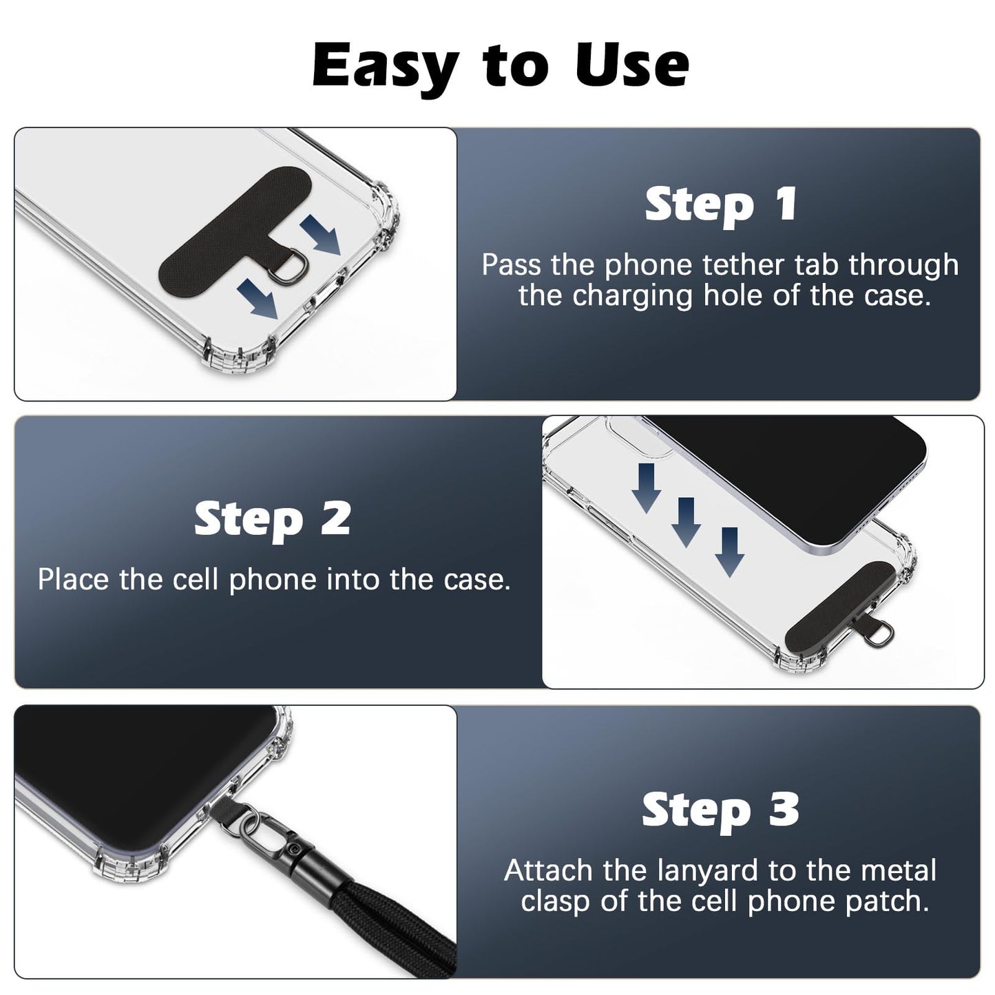 Phone Wrist Strap Anti-Theft, Adjustable Phone Wrist Lanyard With 360° Rotating