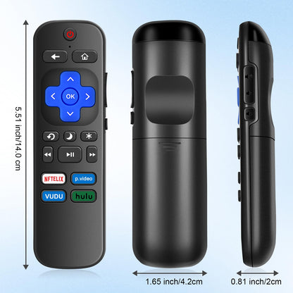 2) Replaced Remote Control Only For Roku Tv Tcl Roku/For Hisense Roku/For Insign