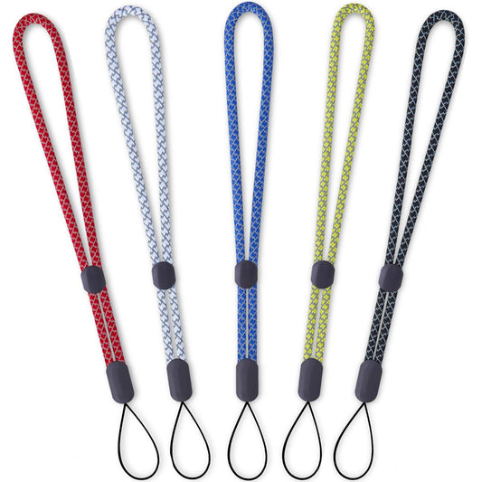 Colored Lanyard Reflective Hand Srap Lanyards 5 Pack,For Flashlight Outdoor Port