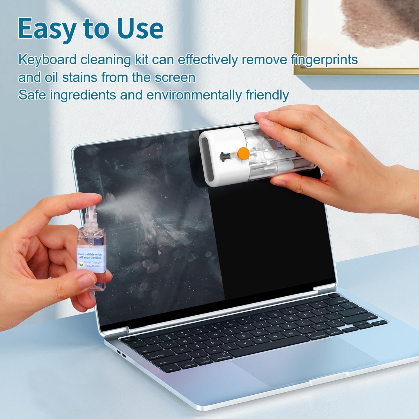 Laptop Cleaning Kit - All In One Computer Tech Cleaning Brush, Multi-Function Pc