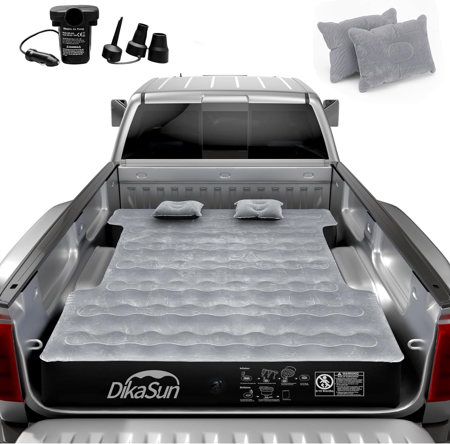 DikaSun Dodge 5.5-5.8ft | 6-6.5 ft  Truck Bed Air Mattress