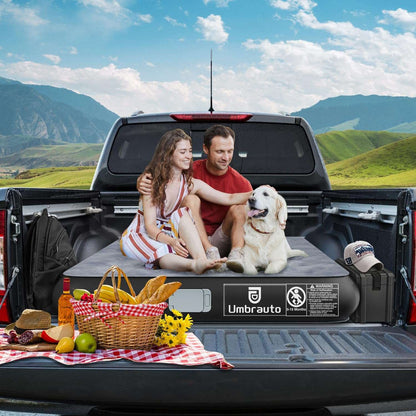 Matelas pneumatique pour plateau de camion Umbrauto en forme de T, gonflable, pour camionnette courte de 5,5 à 5,8 pieds, pour le camping